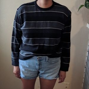 Black, white, and grey sweater